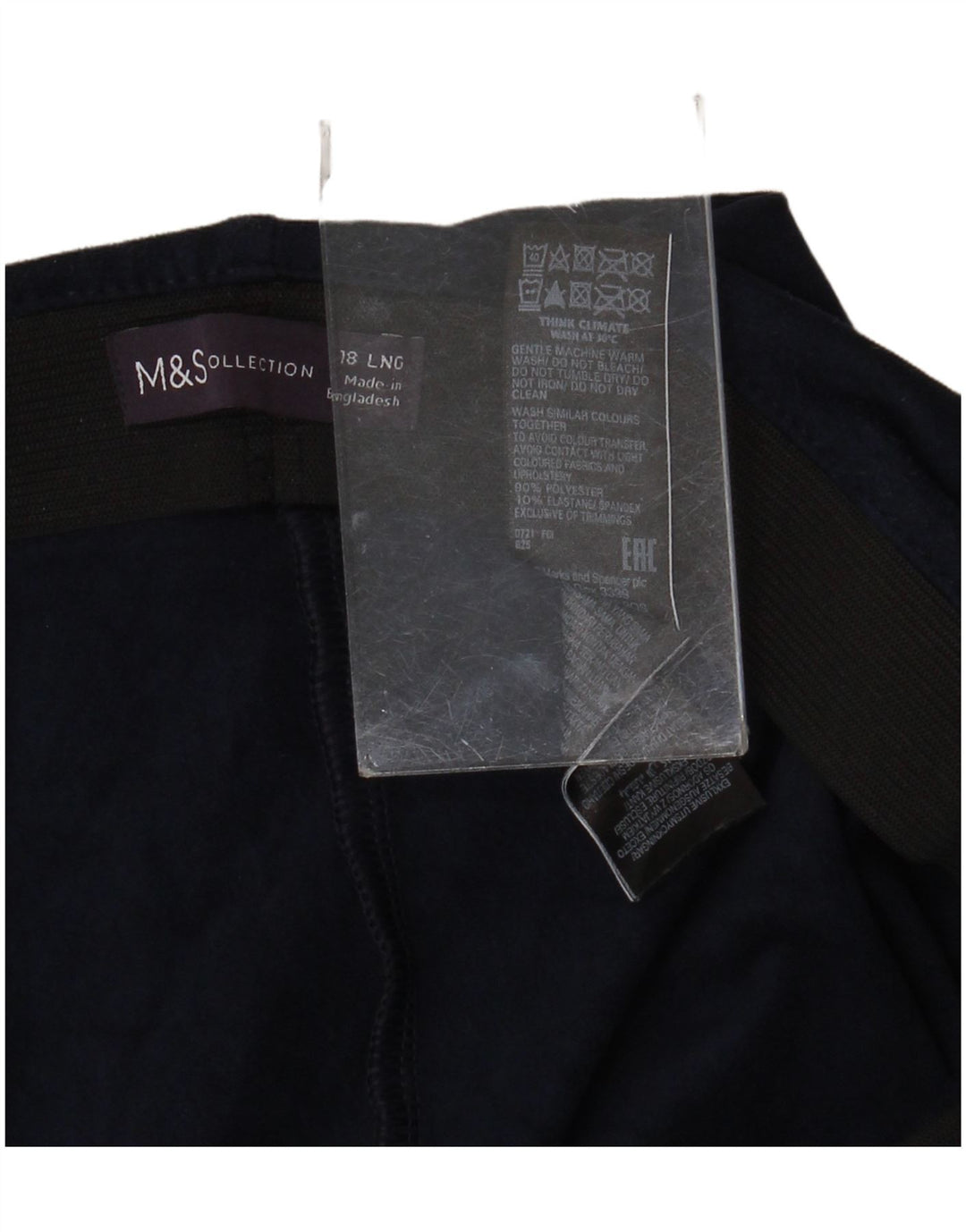 Leggings da donna Marks & Spencer UK 18 XL Poliestere blu navy