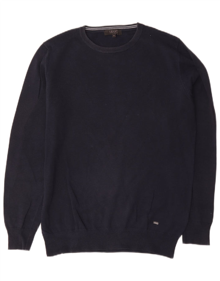 Maglione maglione girocollo da uomo Liu Jo blu navy medio