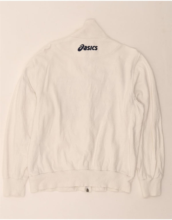 Giacca sportiva ASICS da uomo con grafica XL in cotone bianco