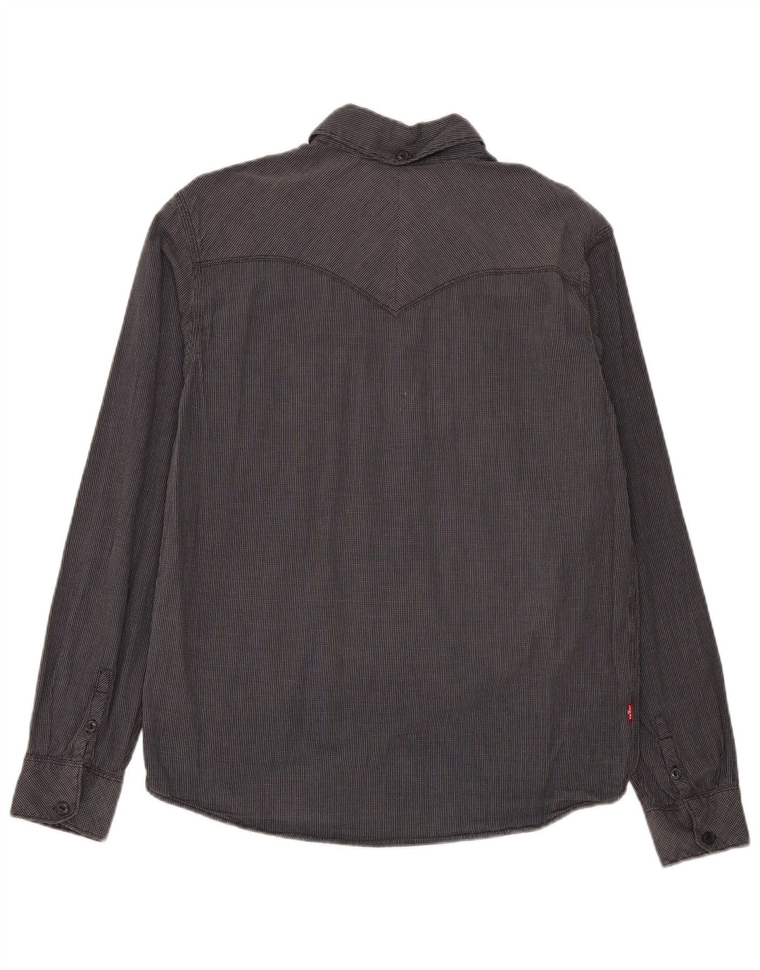 Camicia Levi's da uomo vestibilità standard in cotone a quadri grigio medio
