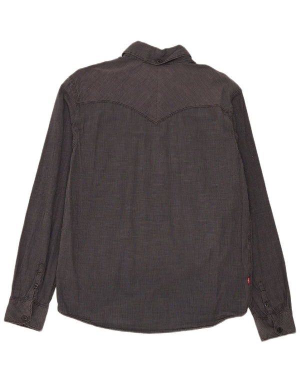 Camicia Levi's da uomo vestibilità standard in cotone a quadri grigio medio