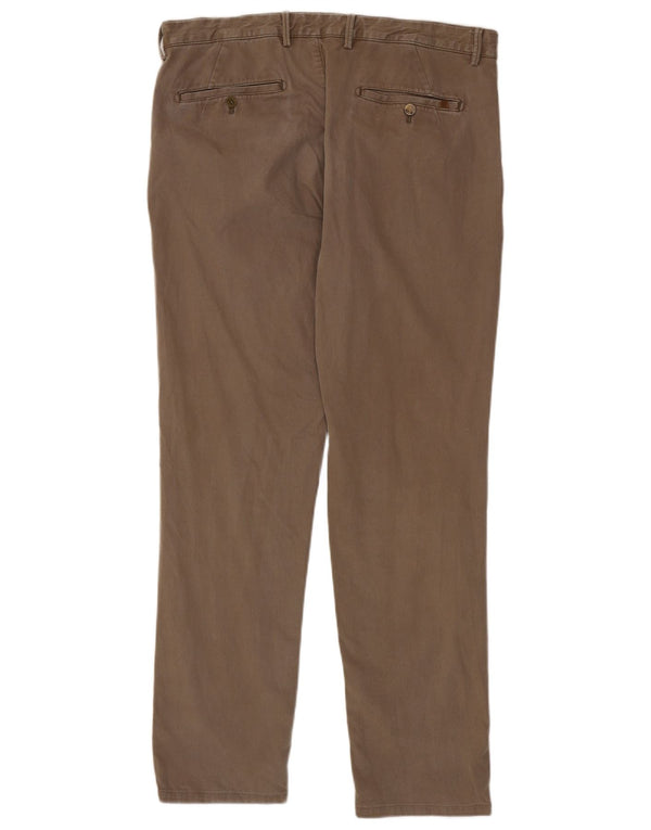 Pantaloni chino slim casual da uomo Massimo Dutti EU 46 XL W36 L31 Beige