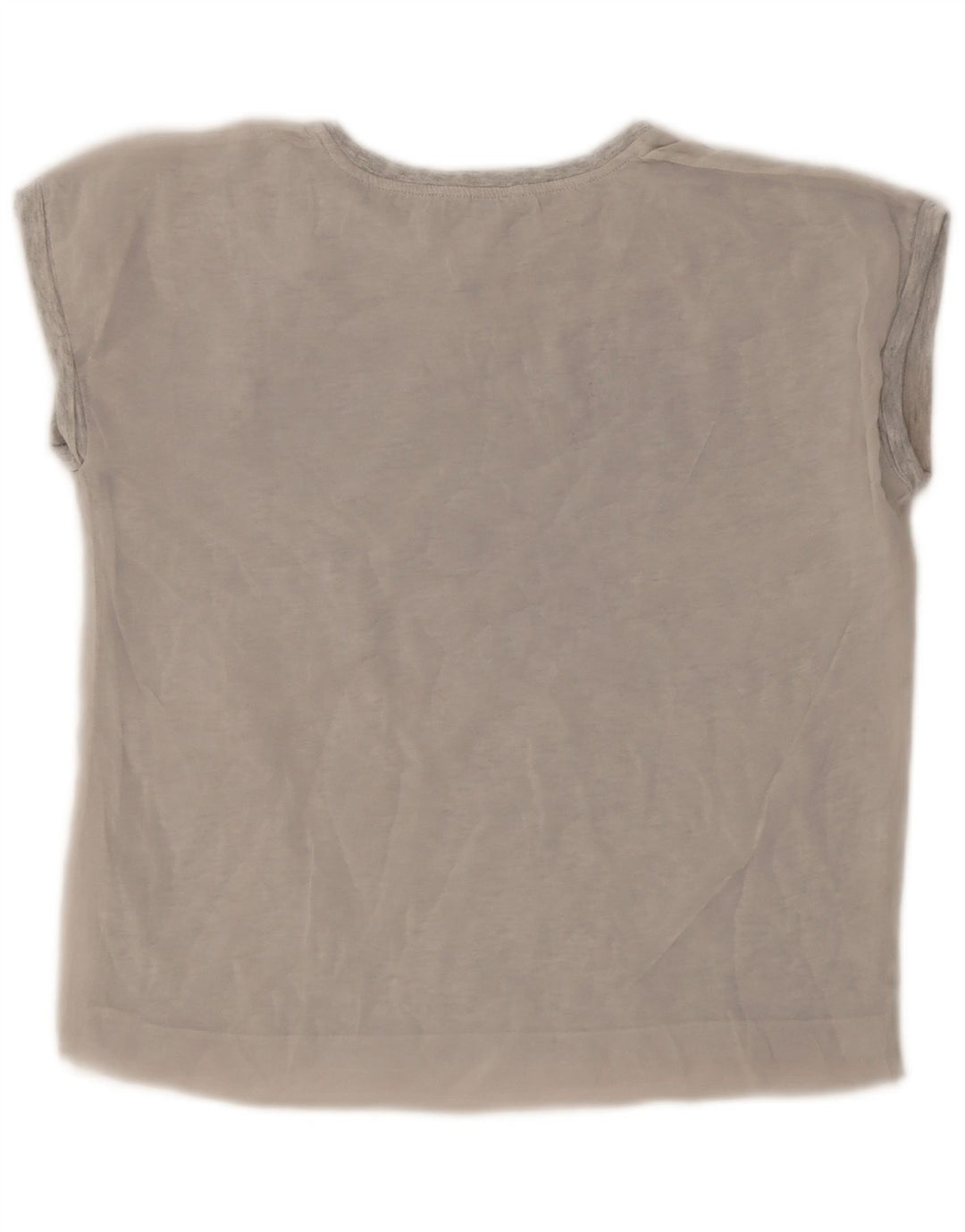 T-shirt grafica da donna Zara Top UK 10 piccola grigia in poliestere
