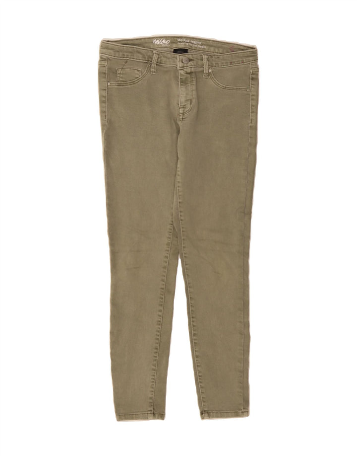 MOSSIMO Womens Mid Rise Jegging Jeans US 6 Medium W28 L27 Khaki Cotton Vintage Mossimo and Second-Hand Mossimo from Messina Hembry 