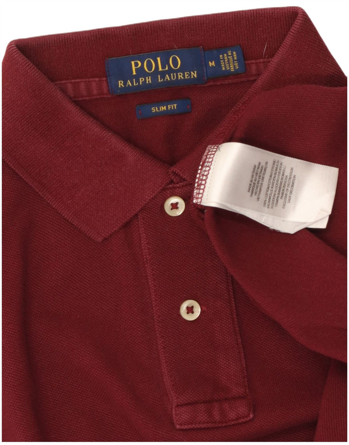POLO RALPH LAUREN Polo da uomo slim fit in cotone marrone medio