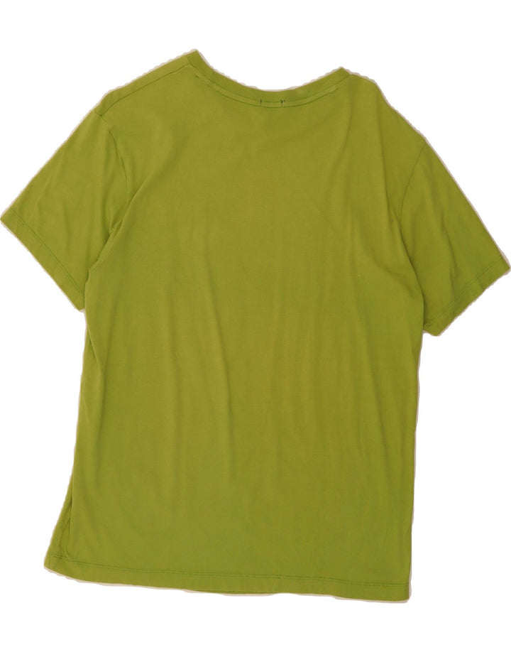 J. CREW Womens T-Shirt Top UK 14 Medium Green Cotton Vintage J. Crew and Second-Hand J. Crew from Messina Hembry 