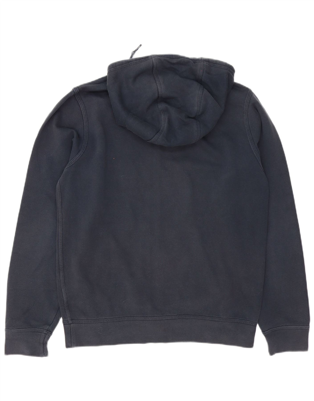 Felpa con cappuccio e zip Nike da uomo in cotone blu navy medio