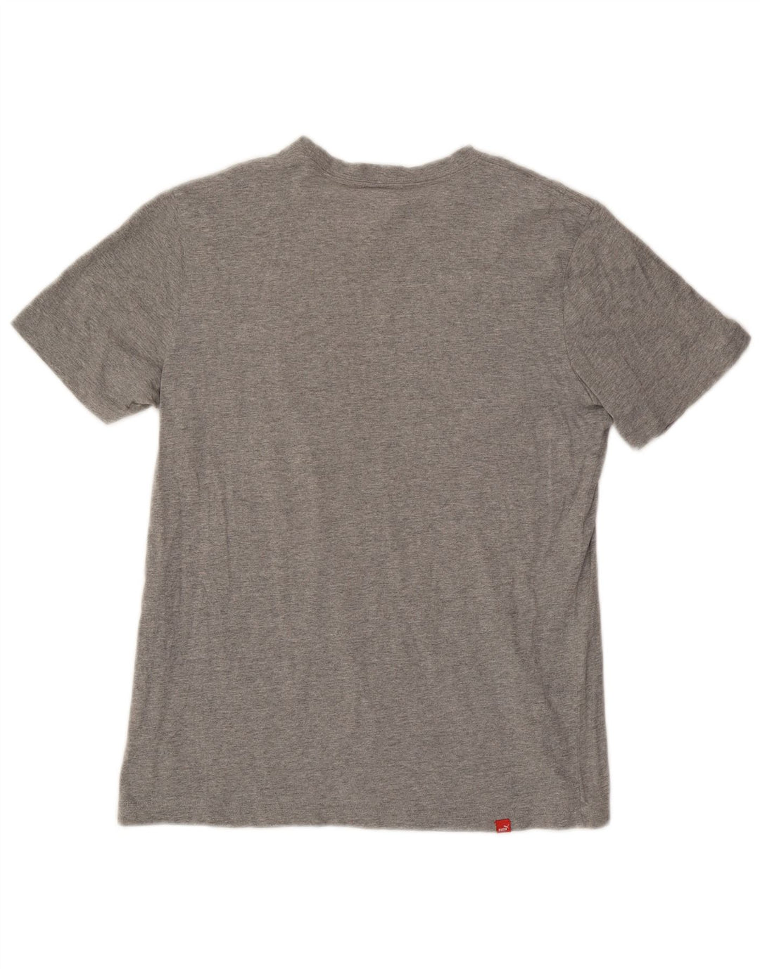 T-shirt grafica da uomo Puma Top in cotone grigio medio
