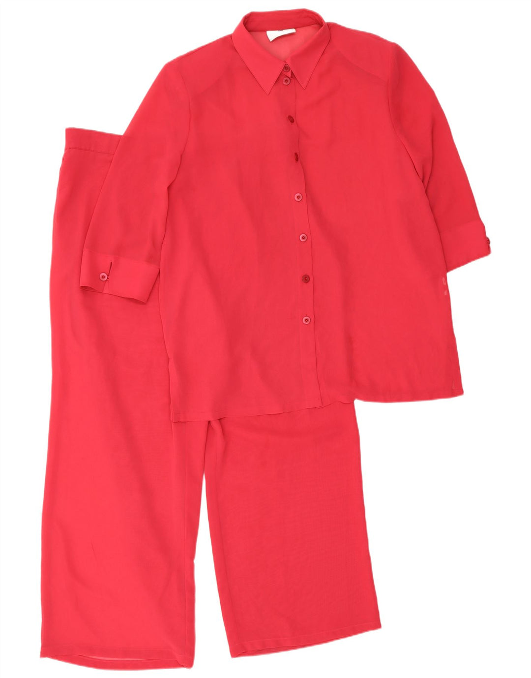 Frankenwalder Set da 2 pezzi con maniche a 3/4 da donna EU 44 XL W34 L27 Poliestere rosso