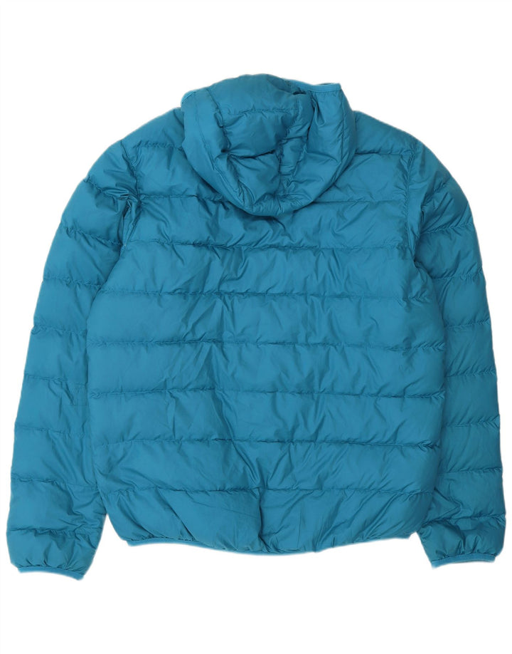 Giacca imbottita con cappuccio da uomo Jack Wolfskin UK 40/42 grande poliestere blu