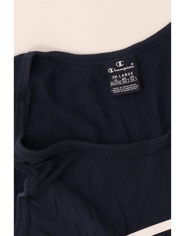 Canotta da uomo Champion 2XL a righe blu navy