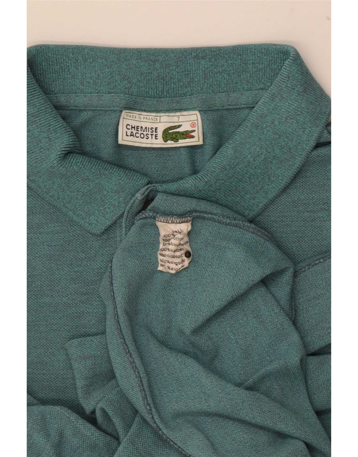 Polo da uomo Lacoste taglia 7 2XL cotone screziato blu