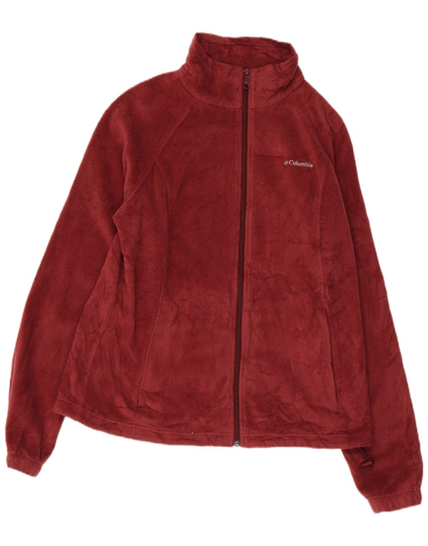 Giacca in pile da donna COLUMBIA UK 18 XL Bordeaux poliestere
