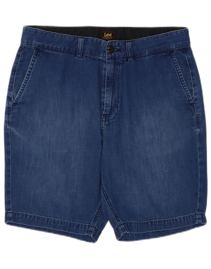 Pantaloncini chino slim da uomo Lee W30 in cotone blu medio