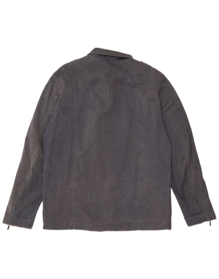 AUSTRALIAN L'ALPINA Giacca Militare Uomo IT 50 Large Blu Navy Cotone