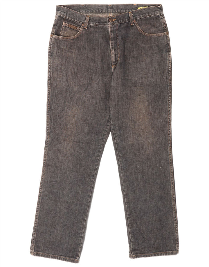 Jeans dritti da uomo Wrangler Ohio W36 L32 cotone blu navy