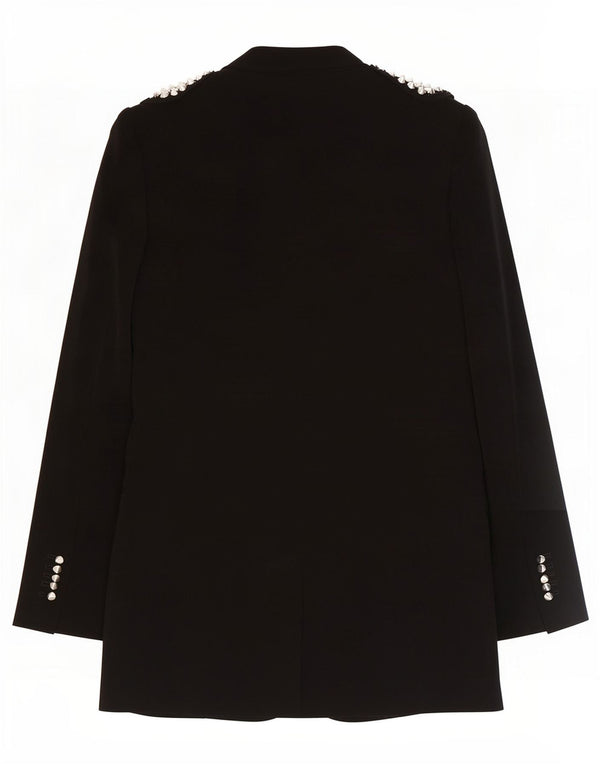 Giacca blazer aperta da donna Zara UK 12 poliestere nero medio