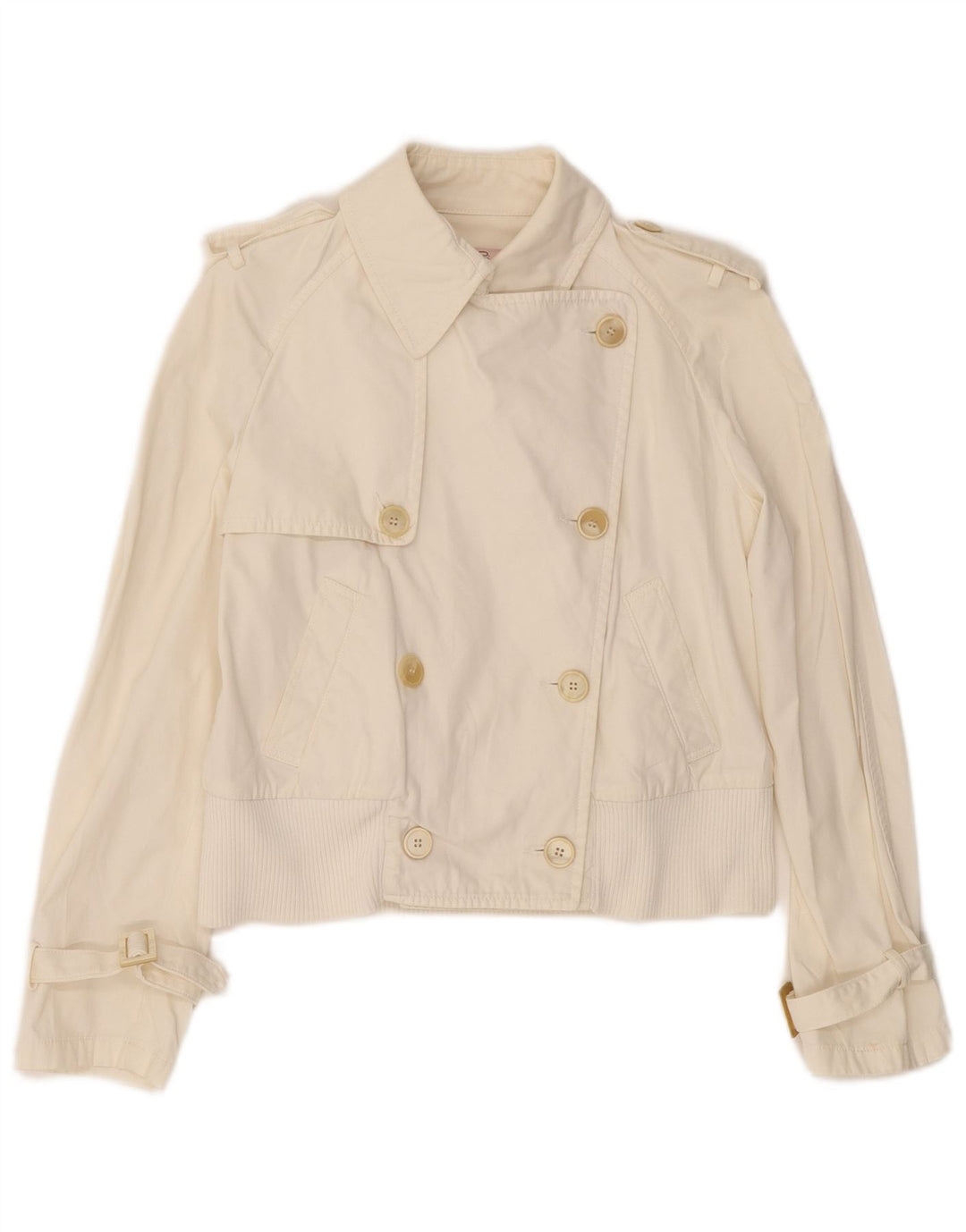 Giacca militare corta da donna Red Valentino IT 42 media bianco sporco