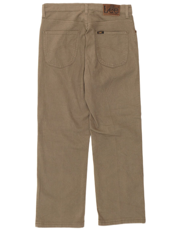 Pantaloni casual dritti Lee da uomo Brooklyn W31 L27 cotone beige