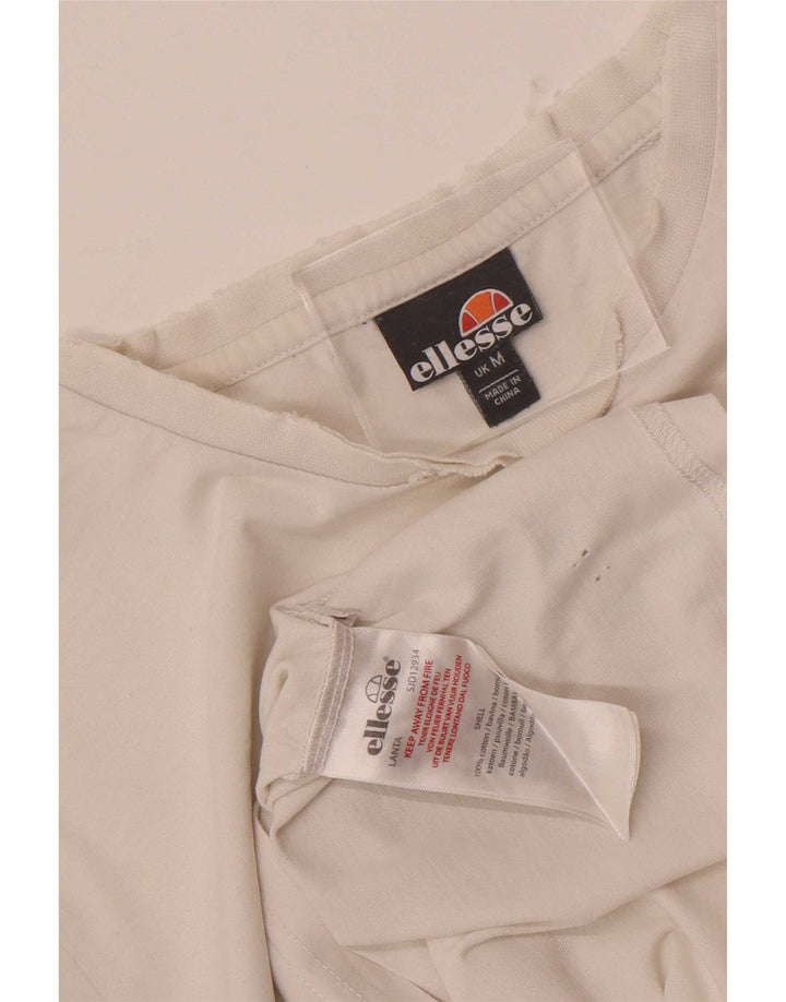 T-shirt grafica da uomo Ellesse Top in cotone color block bianco medio