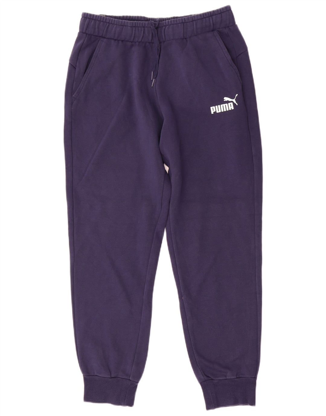 Pantaloni da tuta da uomo Puma Joggers medi in cotone blu navy