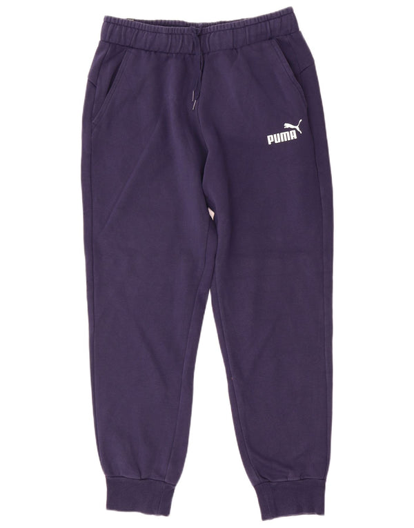 Pantaloni da tuta da uomo Puma Joggers medi in cotone blu navy