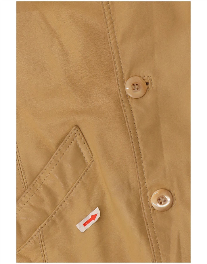 Giubbotto bomber vintage da donna UK 10 piccolo beige