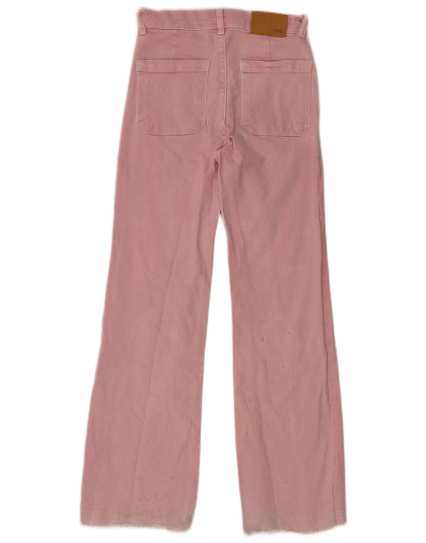 Jeans Zara per ragazze a gamba larga 11-12 anni W26 L26 Rosa
