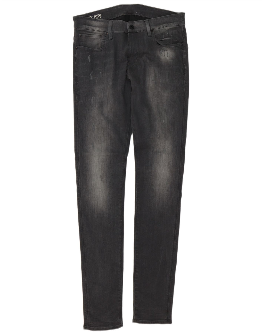 Jeans G-Star Revend da uomo super slim effetto consumato W34 L36 cotone grigio