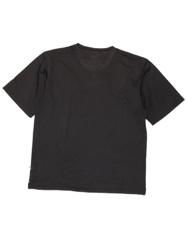 T-shirt da uomo Adidas Top Small nera in poliestere