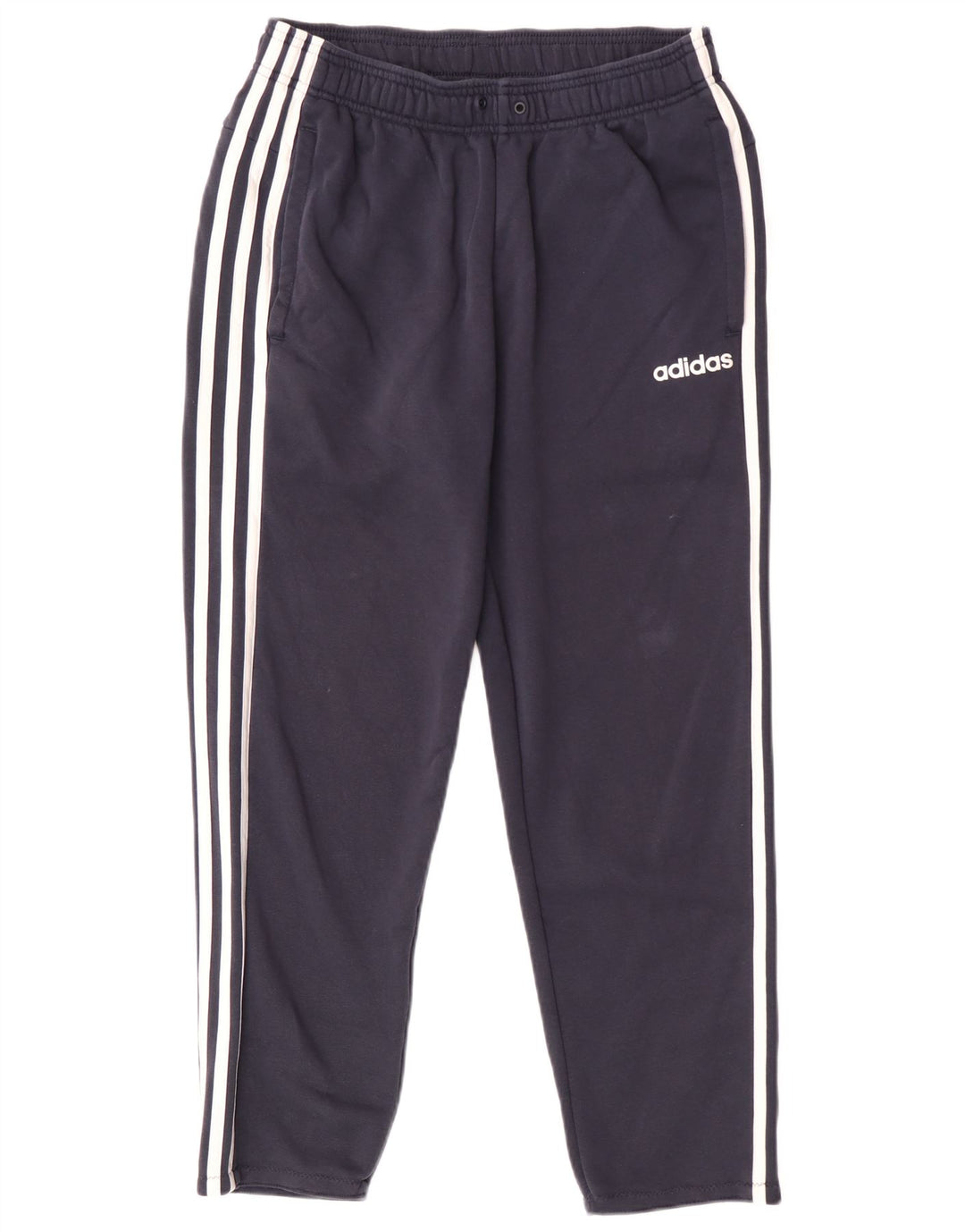 Pantaloni da tuta da uomo Adidas medi in cotone blu navy