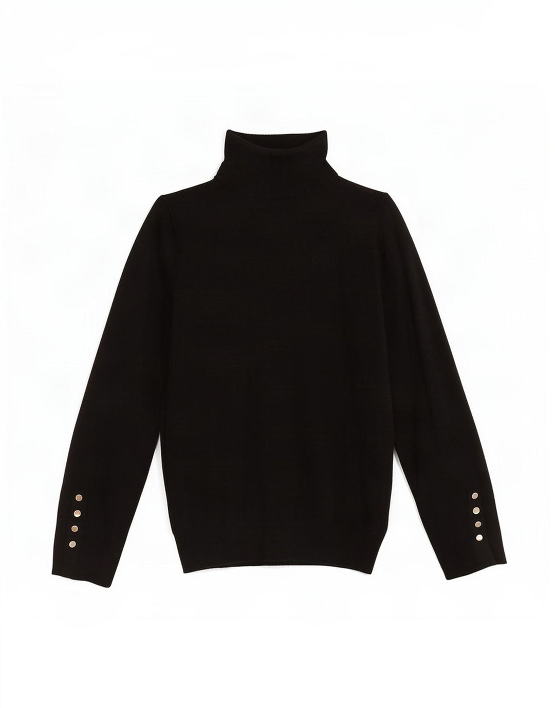 Maglione maglione collo alto da donna Zara UK 10 piccolo nero