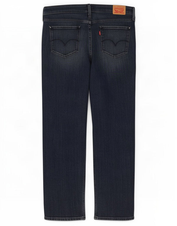 Levi's Donna 314 Shaping Straight Jeans US 20 3XL W38 L30 Blu Navy Cotone