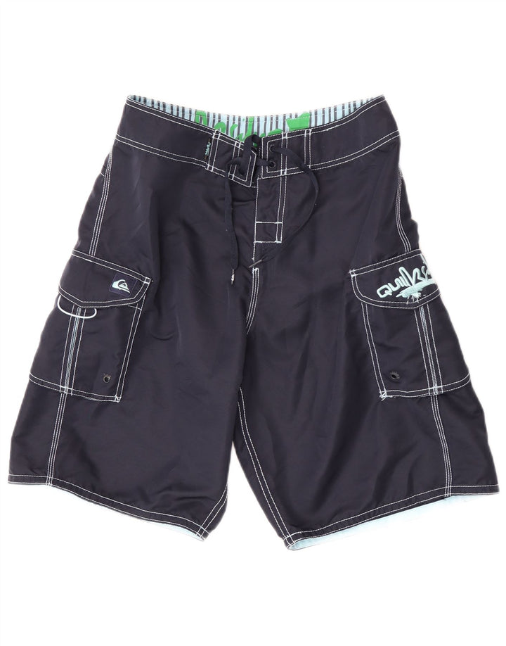 Pantaloncini da bagno Quiksilver Graphic Cargo da uomo, medio, blu navy, in poliestere