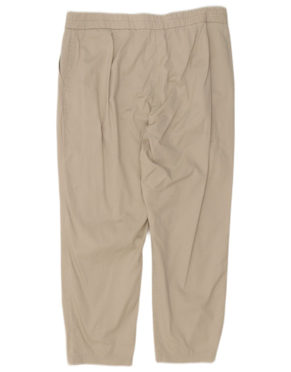 Pantaloni Capri dritti da donna Marks & Spencer UK 12 Medium W30 L22 Beige