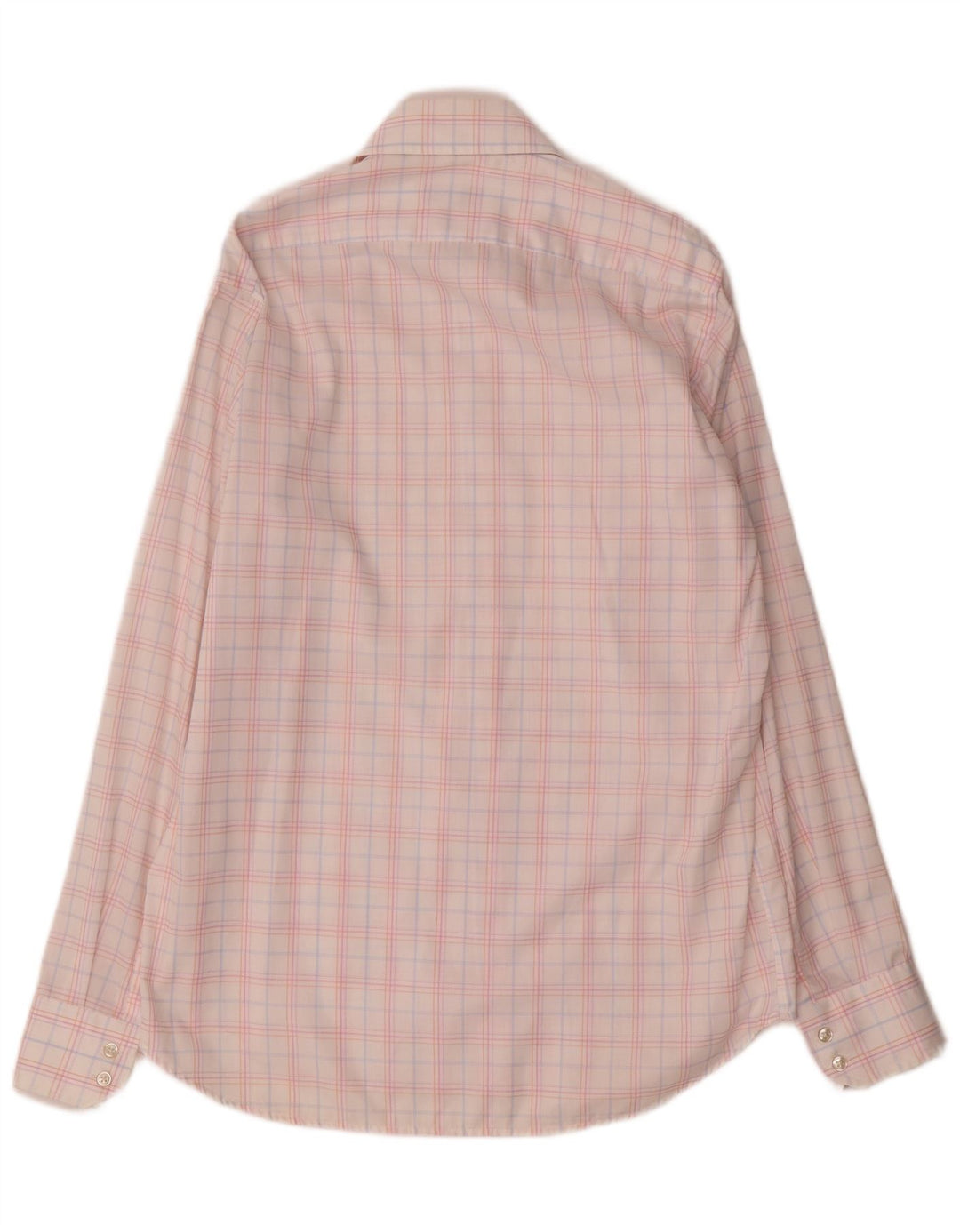 Camicia da uomo Hugo Boss taglia 39 15 1/2 cotone a quadri multicolore medio