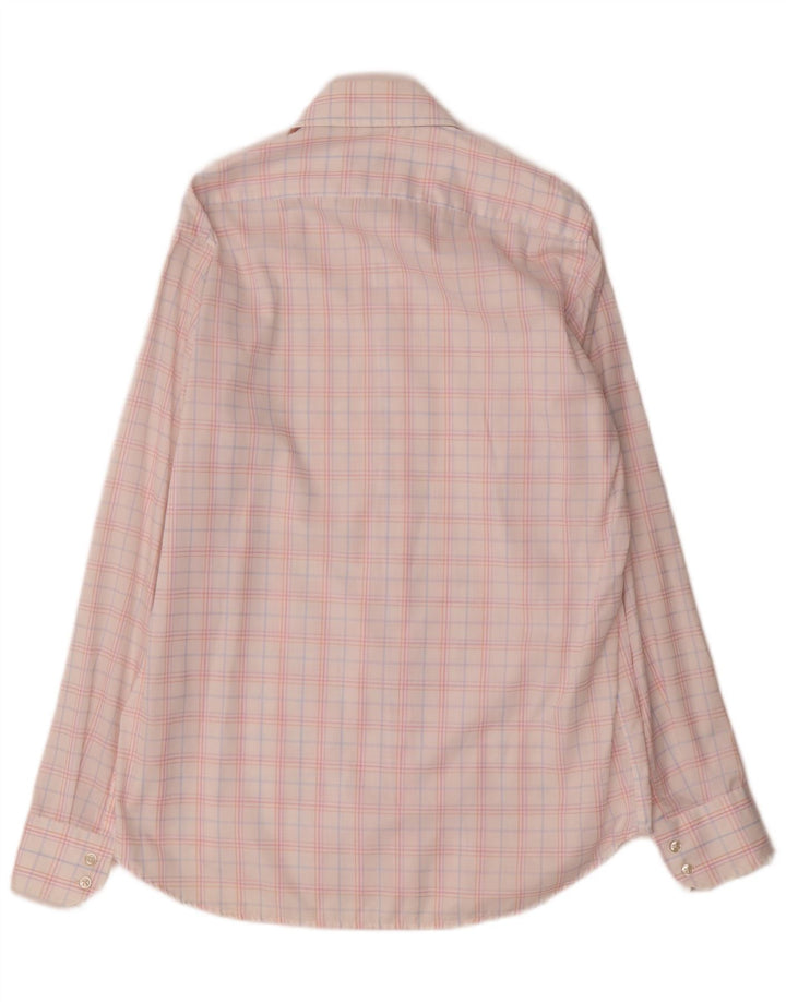Camicia da uomo Hugo Boss taglia 39 15 1/2 cotone a quadri multicolore medio