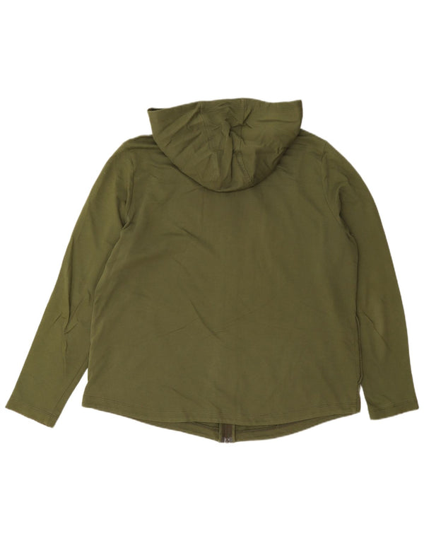 Maglione con cappuccio vestibilità regolare da donna Marks & Spencer UK 16 Lagre Khaki Cotton