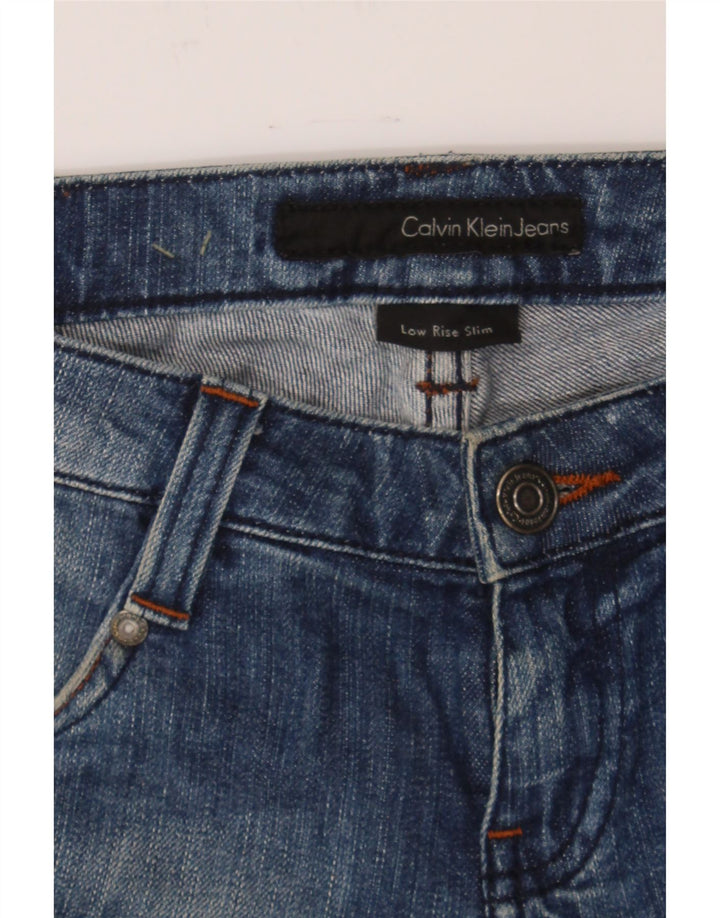 CALVIN KLEIN Womens Low Waist Slim Jeans W29 L34  Blue Vintage Calvin Klein and Second-Hand Calvin Klein from Messina Hembry 