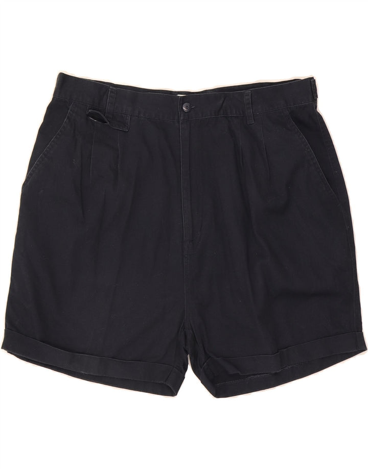 MASTER Mens Pegged Chino Shorts XL W38 Navy Blue Vintage Master and Second-Hand Master from Messina Hembry 