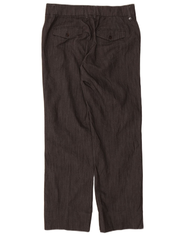 Pantaloni casual dritti da donna Lee US 8 Medium W30 L29 Cotone grigio
