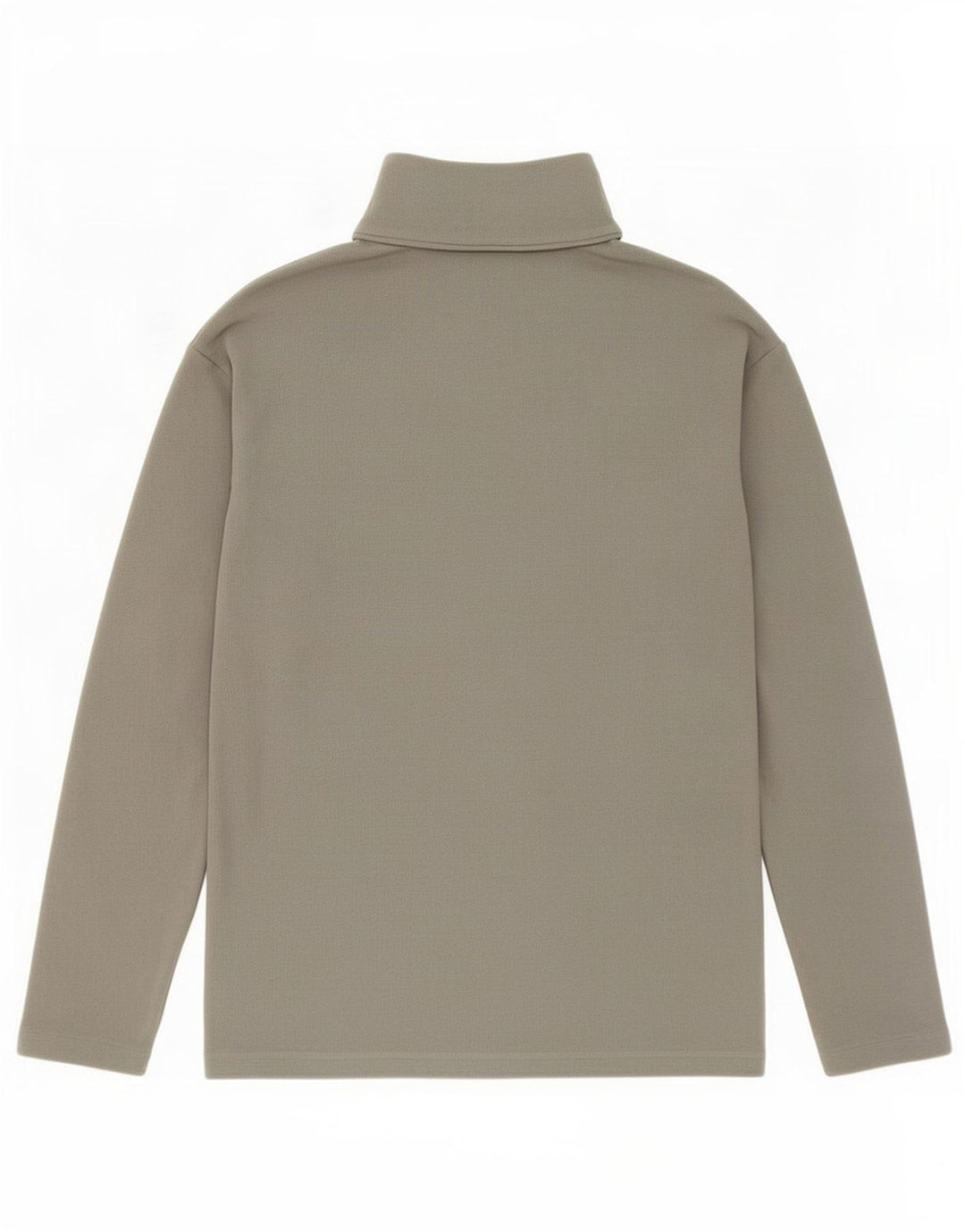 Maglione in pile da uomo Asics con zip e collo, grande, in poliestere grigio