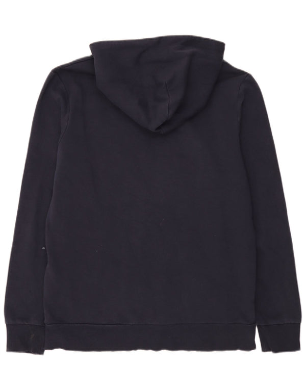Jack & Jones Felpa con cappuccio grafica Anbass da uomo di grandi dimensioni in cotone blu navy