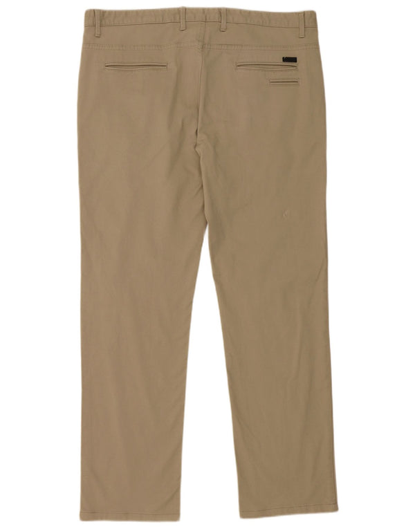 Pantaloni chino slim da uomo Zara EU 48 XL W38 L31 cotone kaki