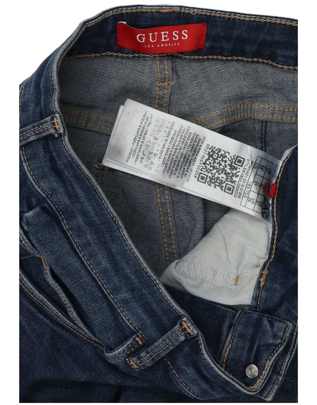 Jeans skinny GUESS da donna W29 L28 cotone blu navy