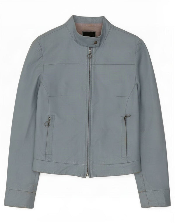 Giacca in pelle da donna XETRA UK 10 piccola blu