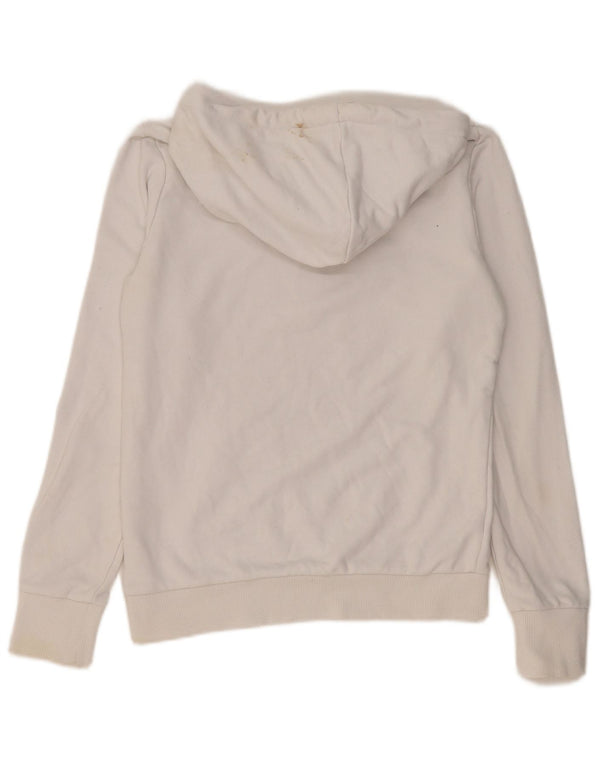 Felpa con cappuccio grafica da donna Superdry UK 10 Small Cotone bianco