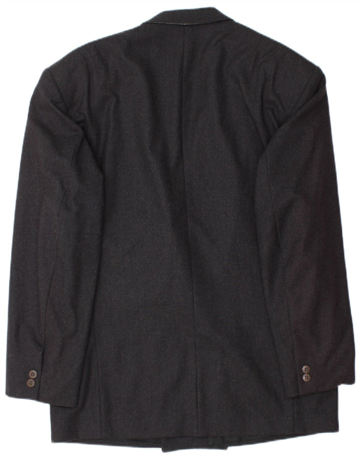 Giacca blazer doppiopetto da uomo Reiss IT 48 Medium Black New Wool