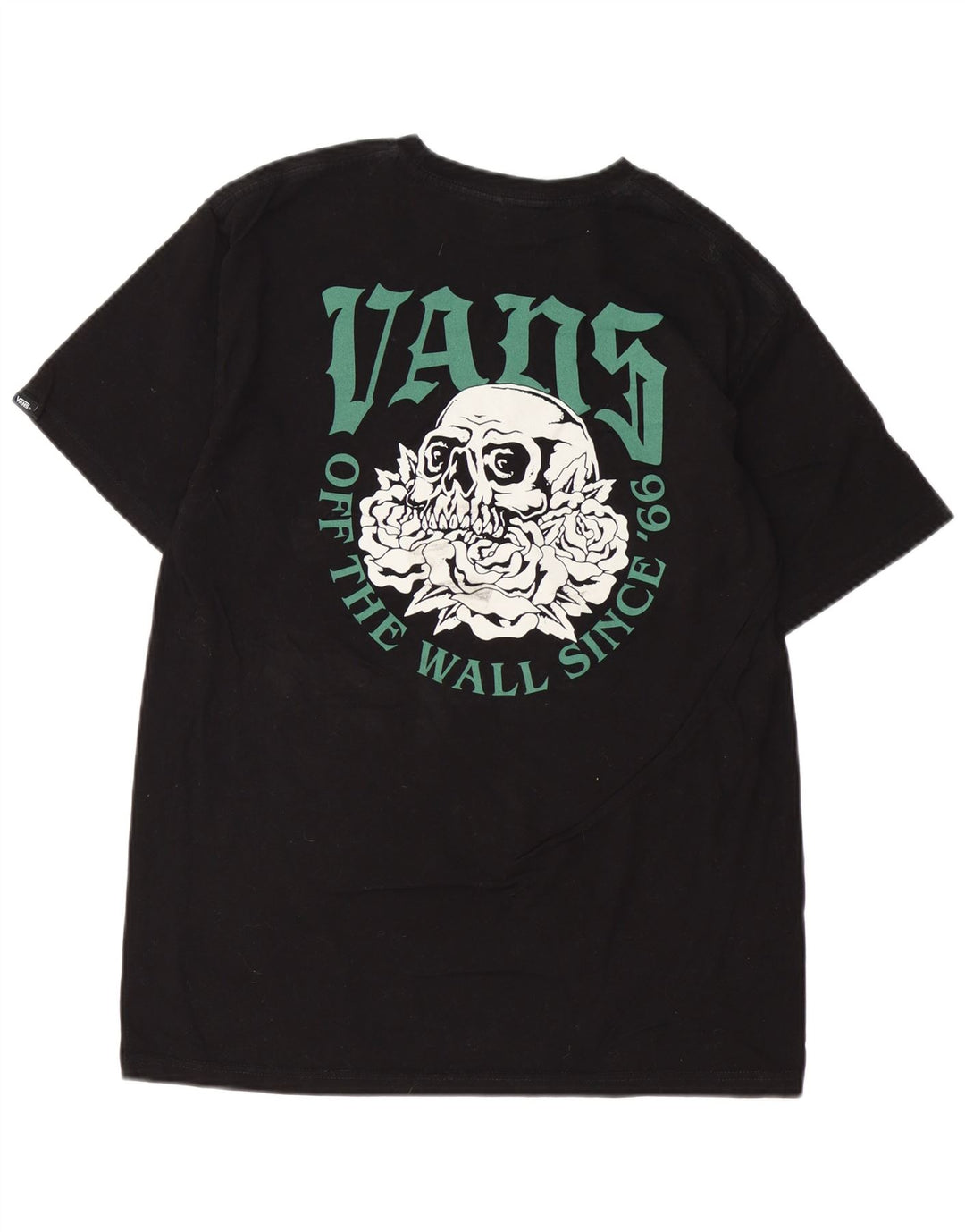 T-shirt grafica da uomo con vestibilità classica VANS, cotone medio nero
