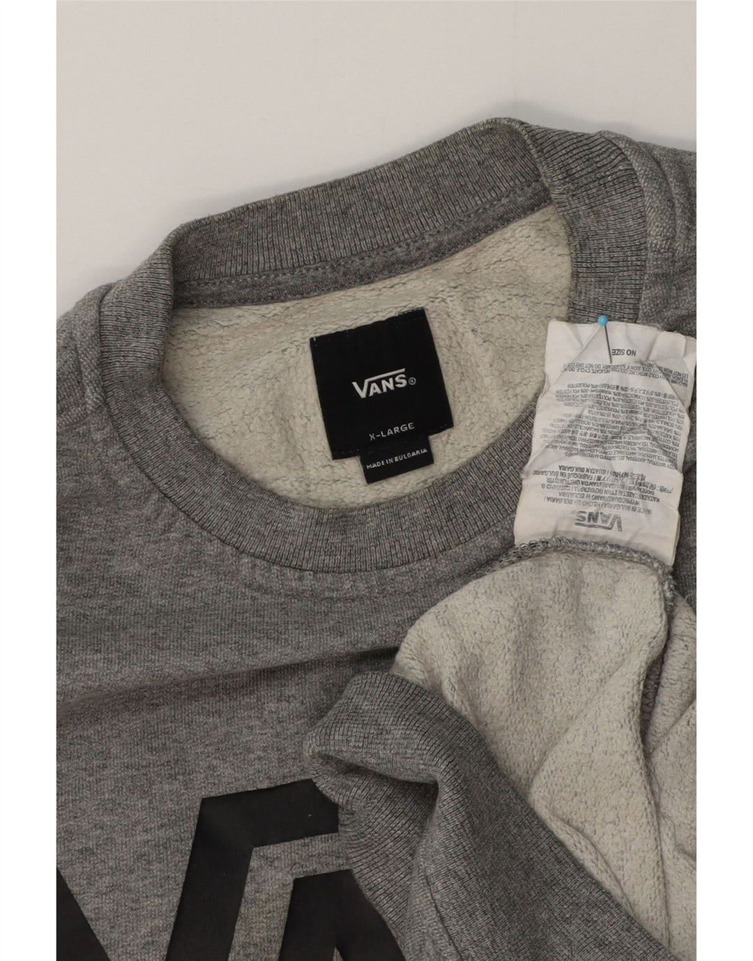 Felpa con grafica da donna Vans UK 18 XL Cotone grigio